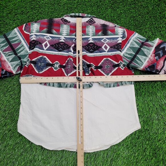 Vintage 90s Rough-Rider Cowgirl Shirt Womens L 21x25 Western - Picture 5 of 13